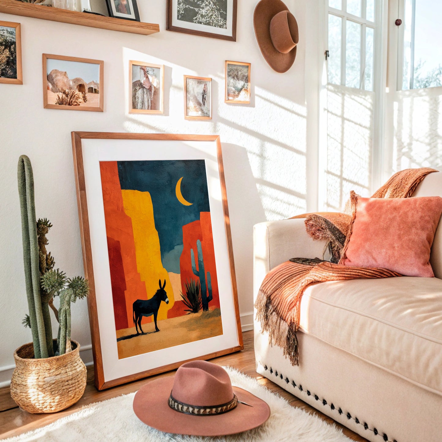 Desert Moon Finds Silent Companions