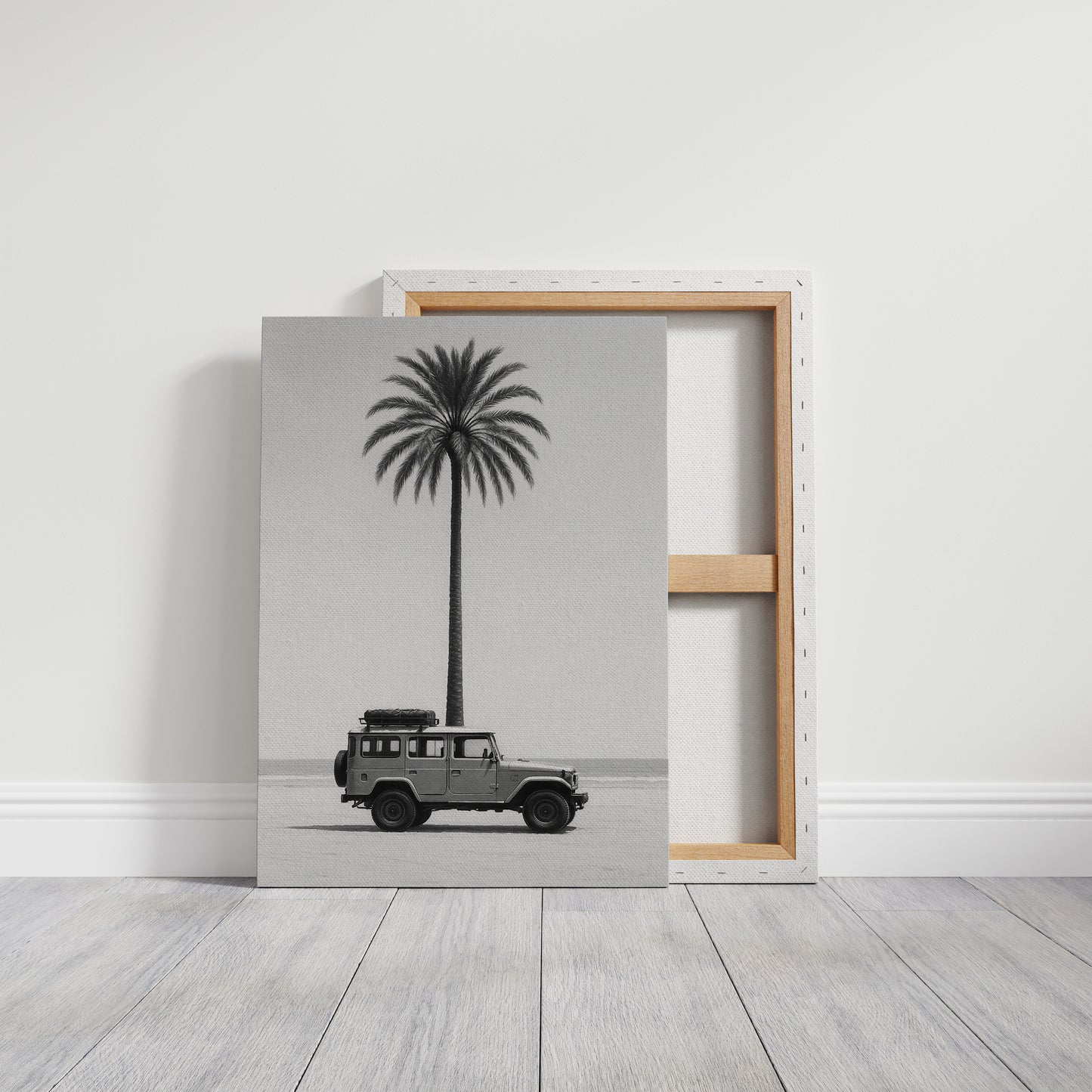 Palm Tree and Beach Cruiser Still Life