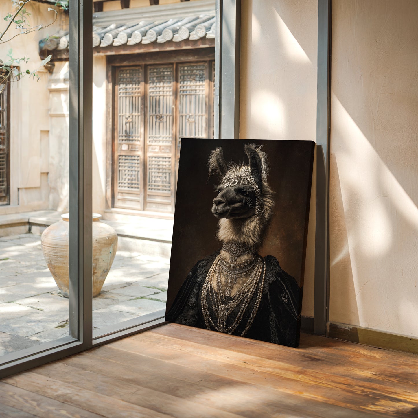 Regal Llama Adorned in Jewels