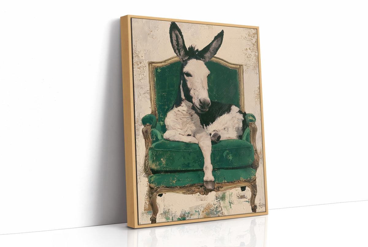 Donkey on a Velvet Throne