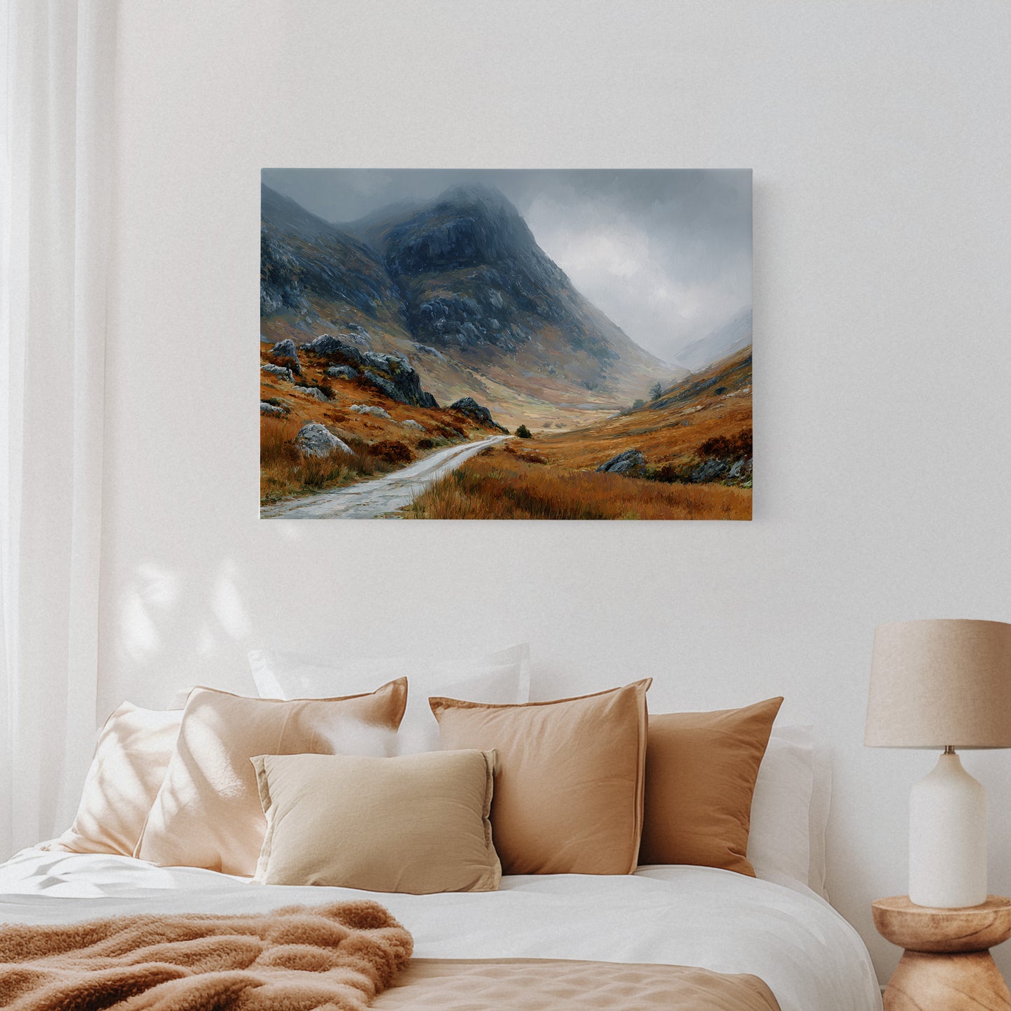 Autumn Path Through Highland Mists