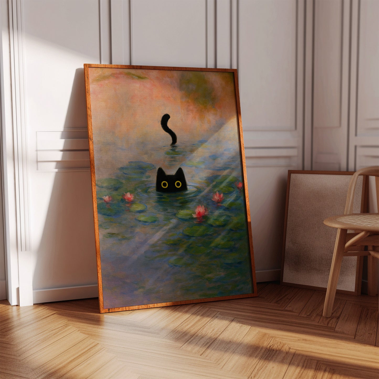 Mystery Cat Among the Lilies