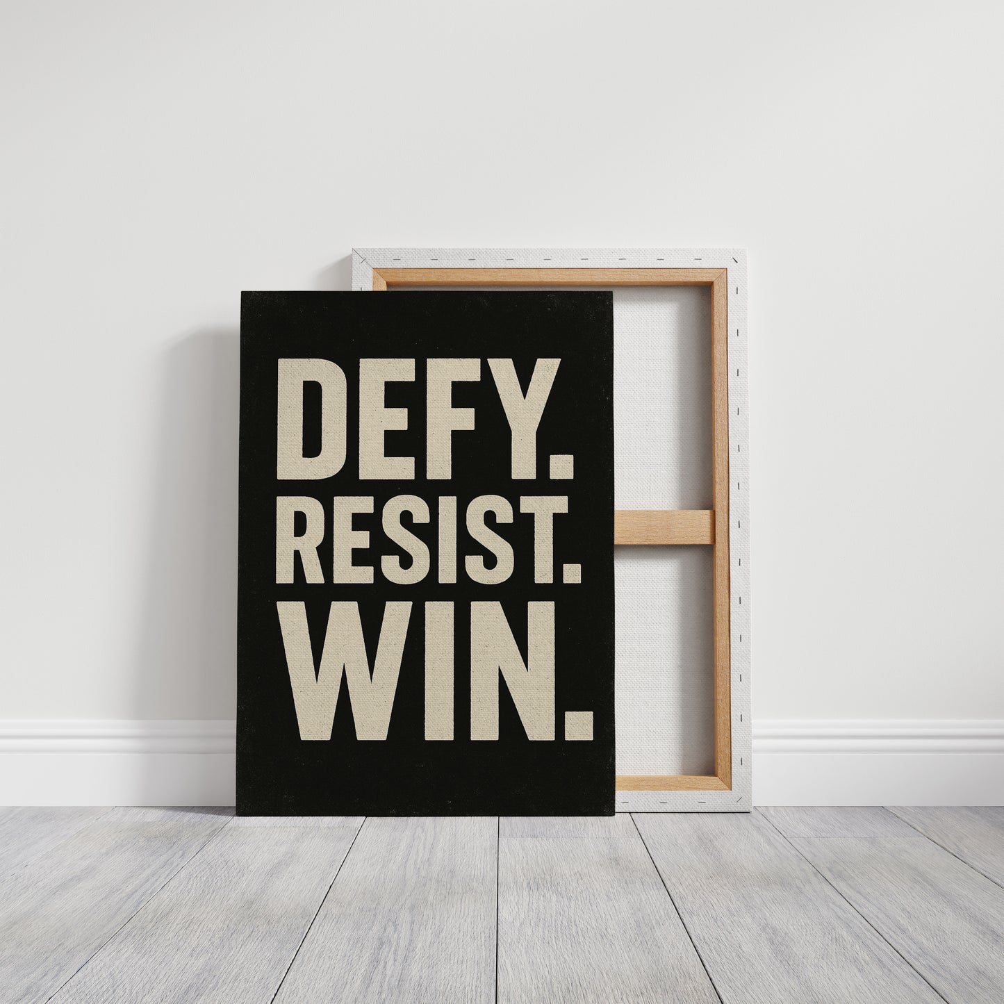 Defy Resist Win Bold Protest Print