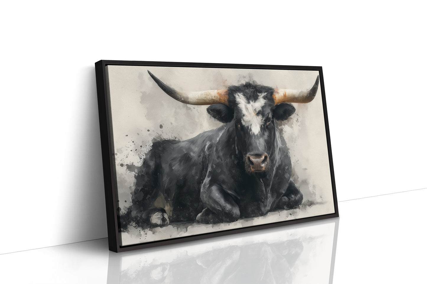 Black Bulls Rest Under Texas Stars