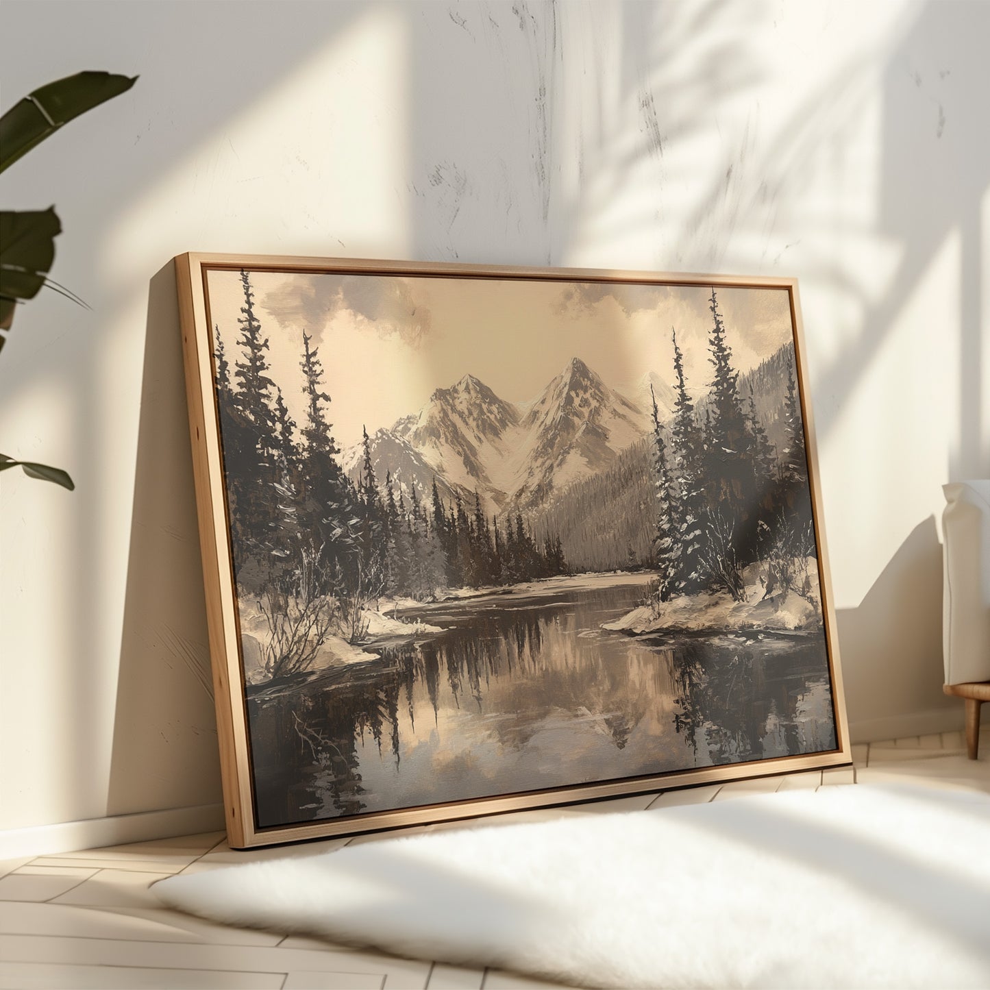 Winter's Mirror Shows Mountain Tales