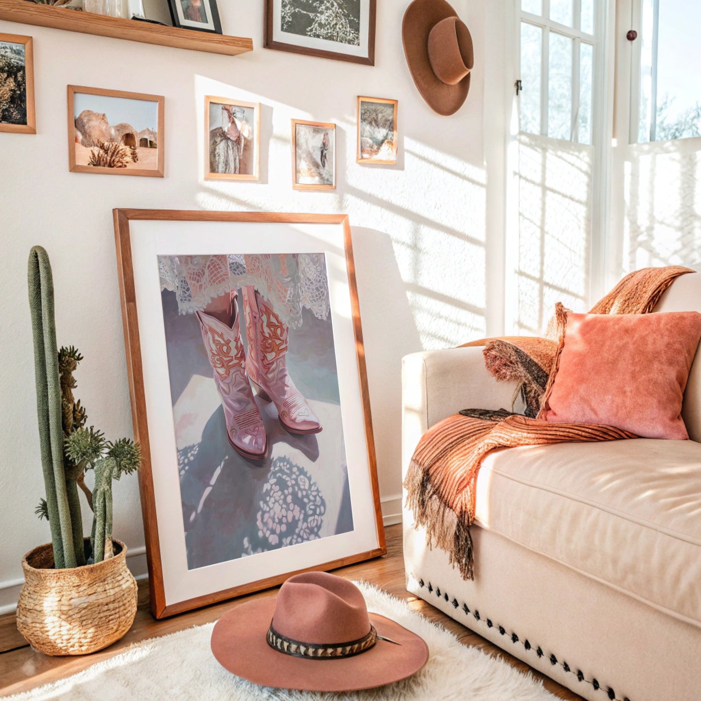 Pink Boots Waltz Through Lace Light