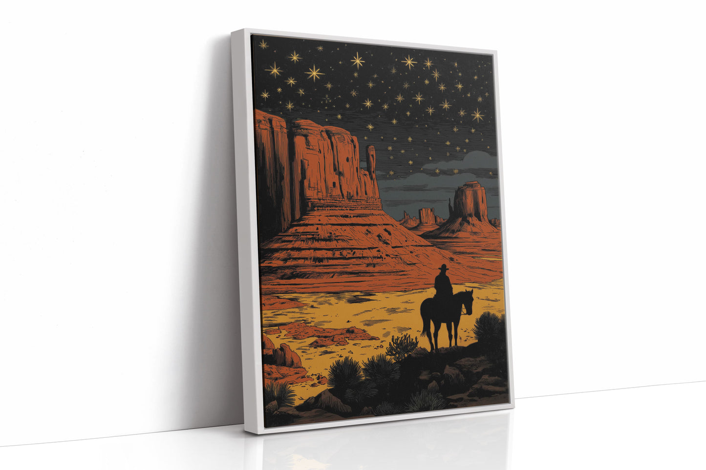 Starlit Trails Through Monument Valley