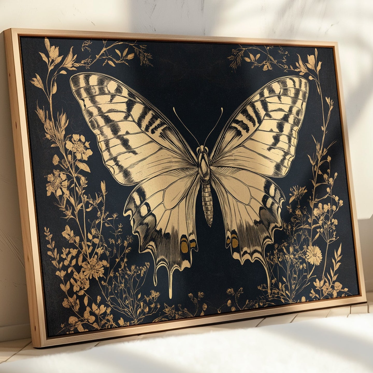 Midnight Garden's Golden Wings Unfold