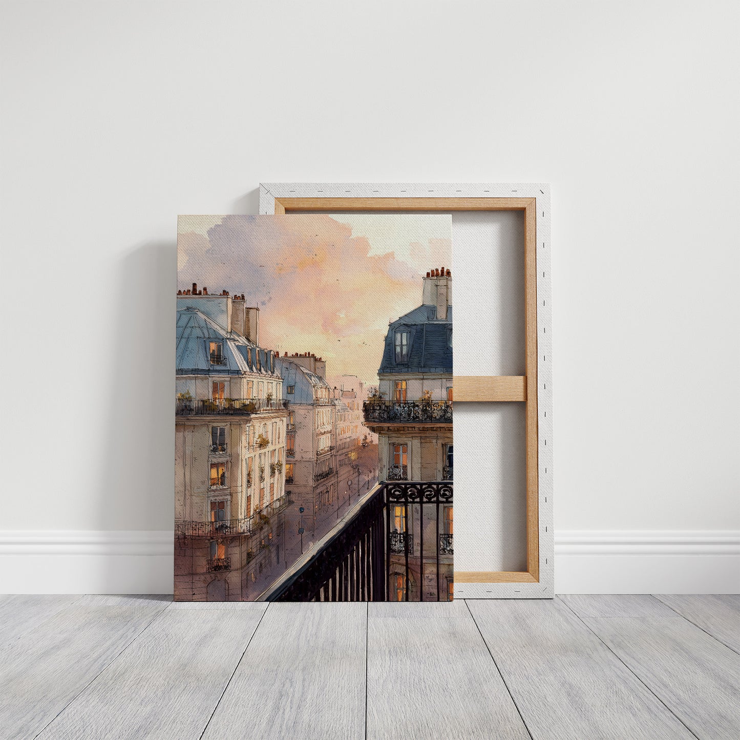 Evening Light Over Paris Rooftops