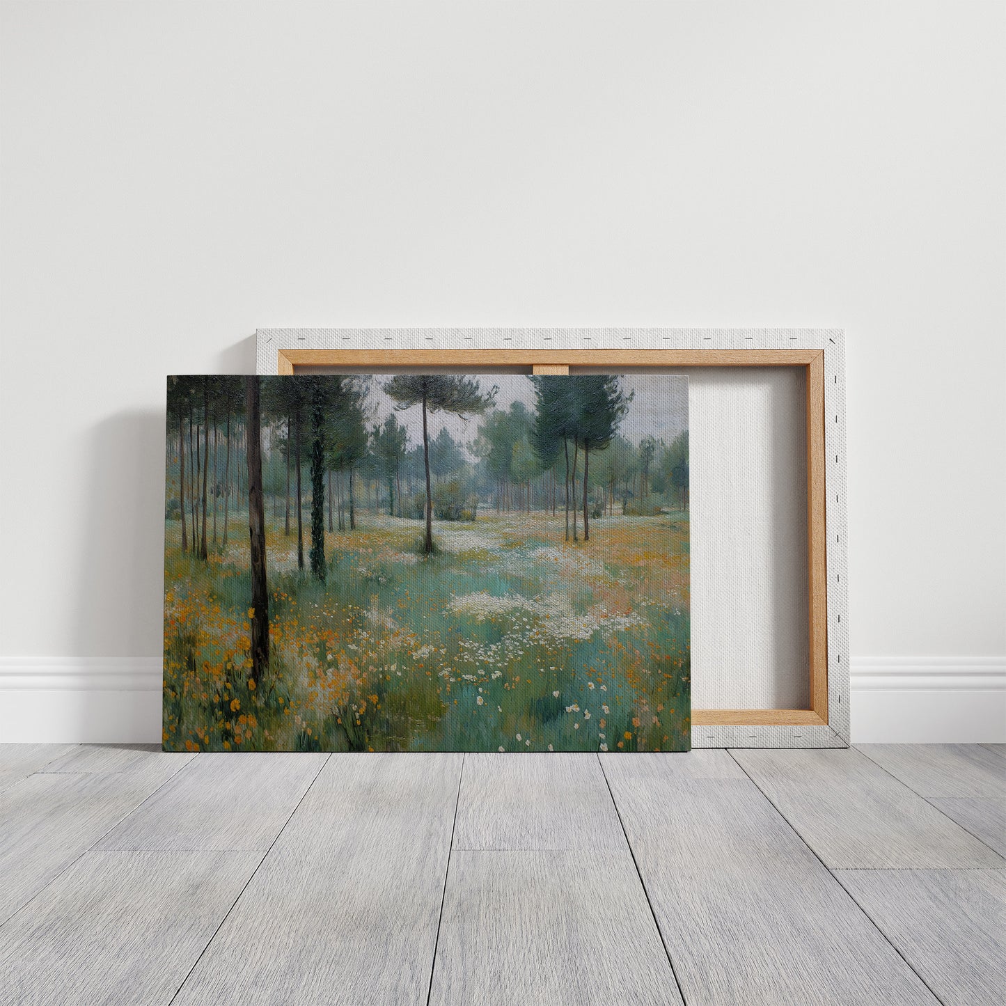 Meadow Light Through Ancient Pines