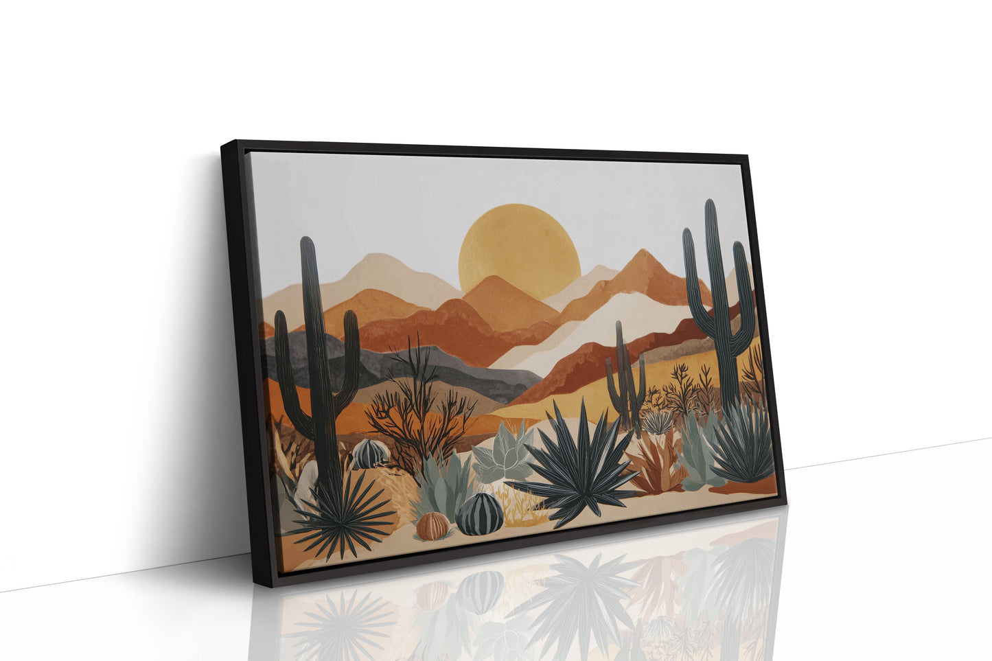 Agave Blooms Meet Desert Dawn