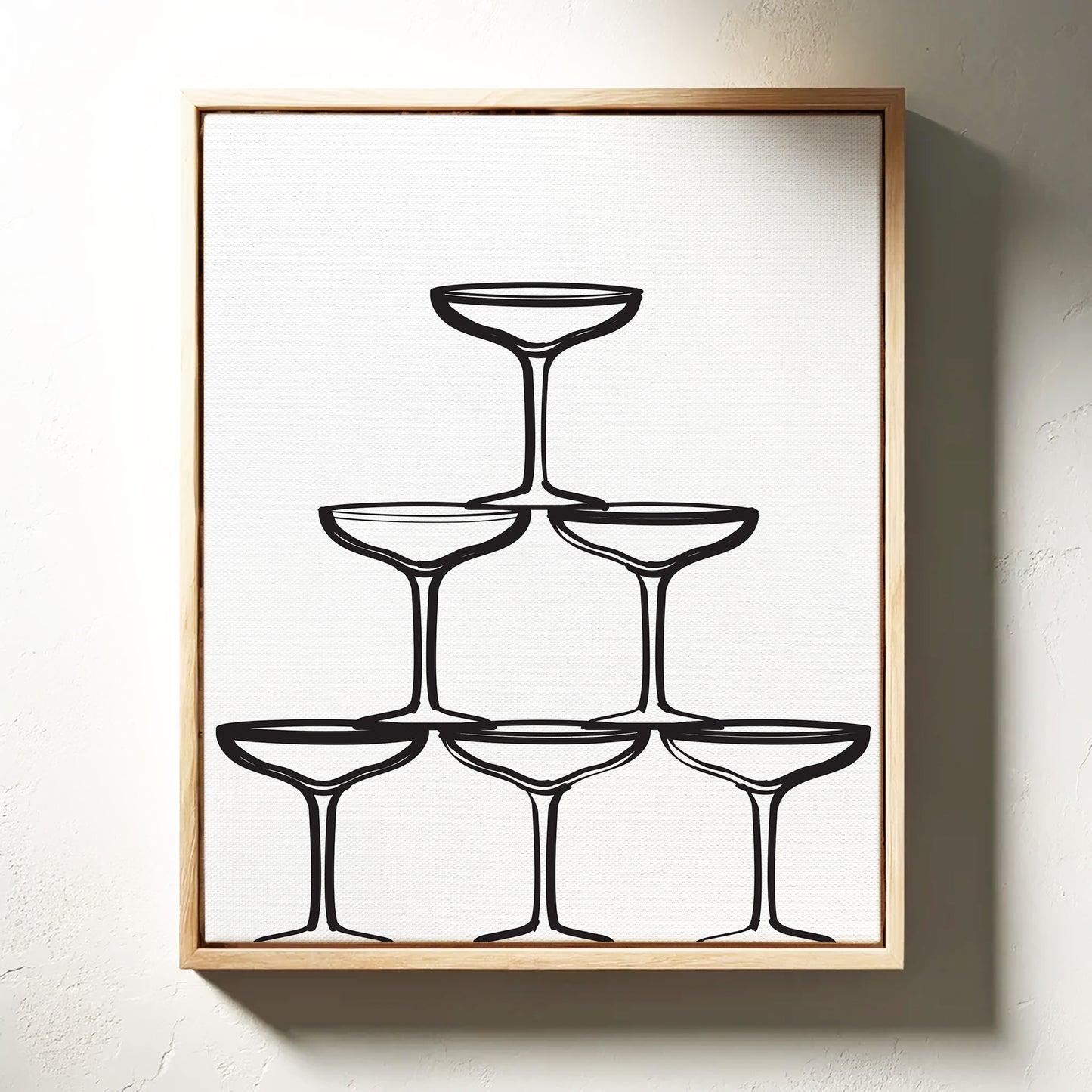 Champagne Tower Draws Midnight Maps