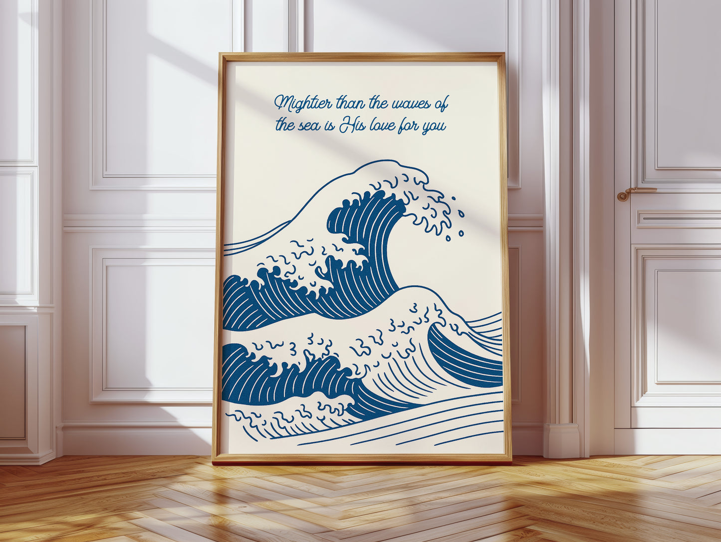 Mightier Than the Waves Ocean Print