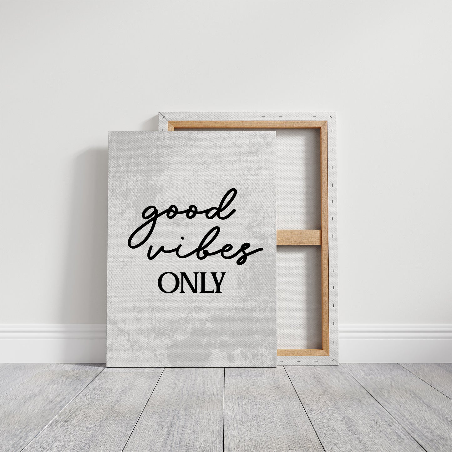 Good Vibes Only Script Quote