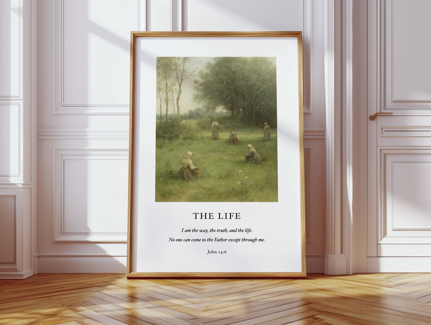 The Life John 14 Pastoral Scripture Print