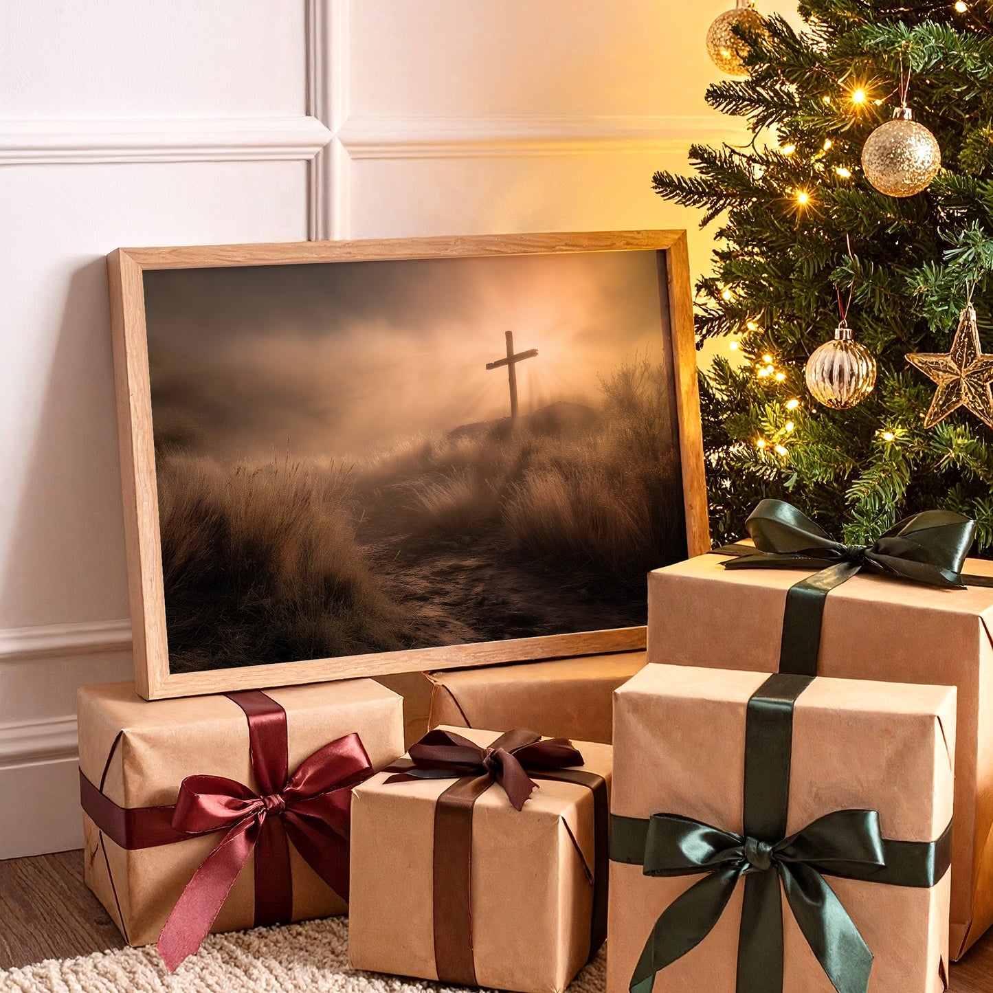 Faith Stands Tall At Dawn's Edge