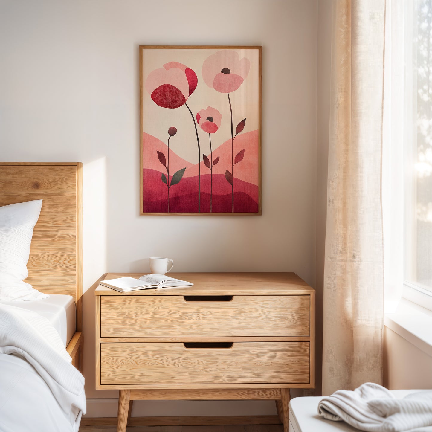Pink Poppies Dance At Dawn