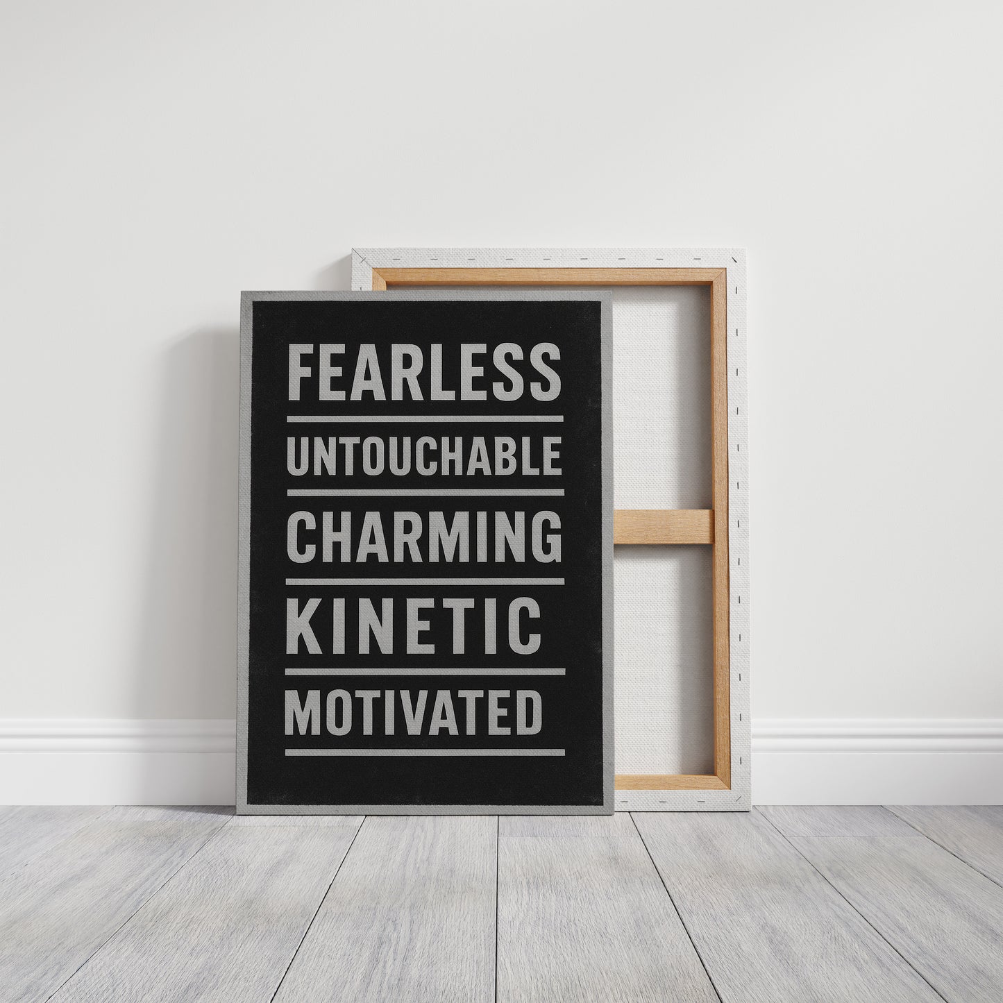 Fearless Motivated Kinetic Bold Text Art