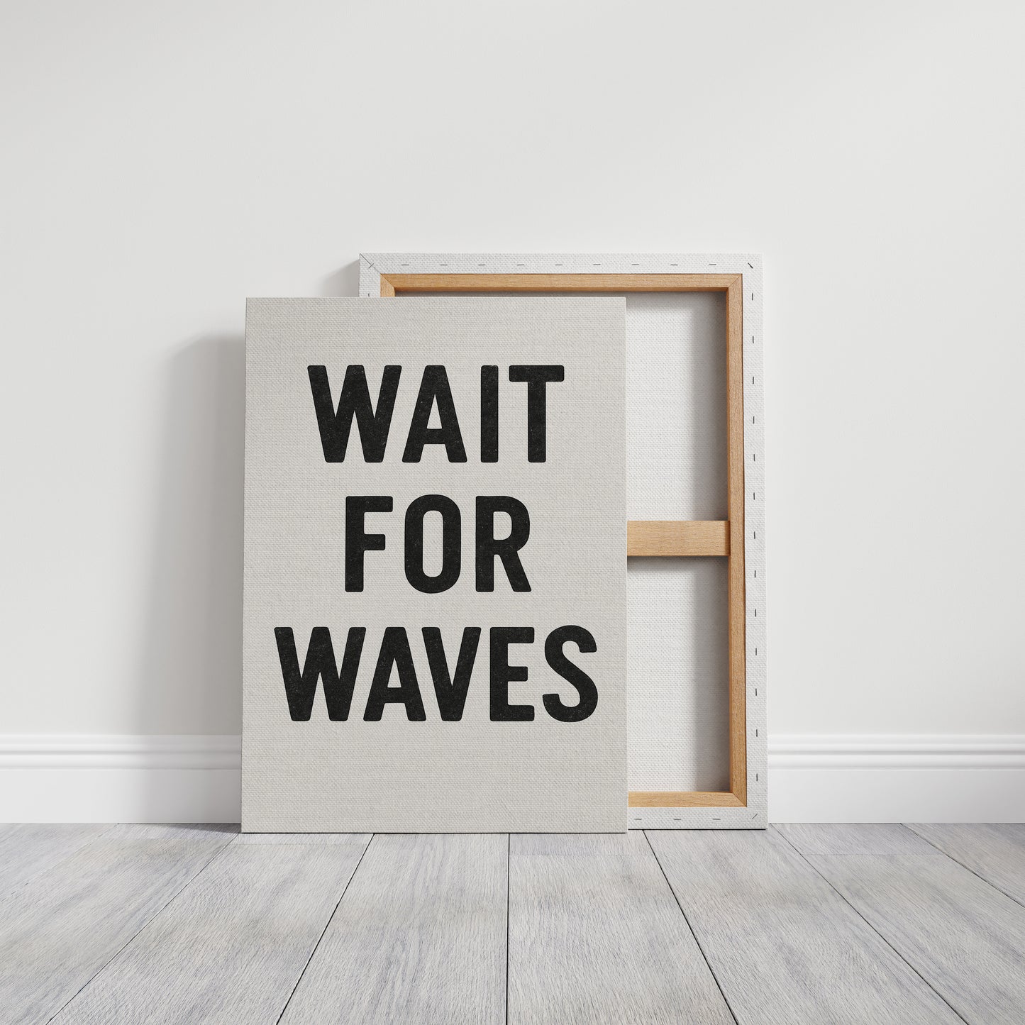 Wait for Waves Typography Print