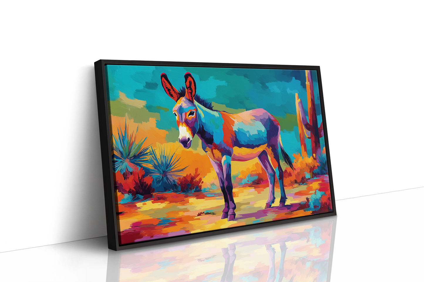 Desert Colors Dance With Burro