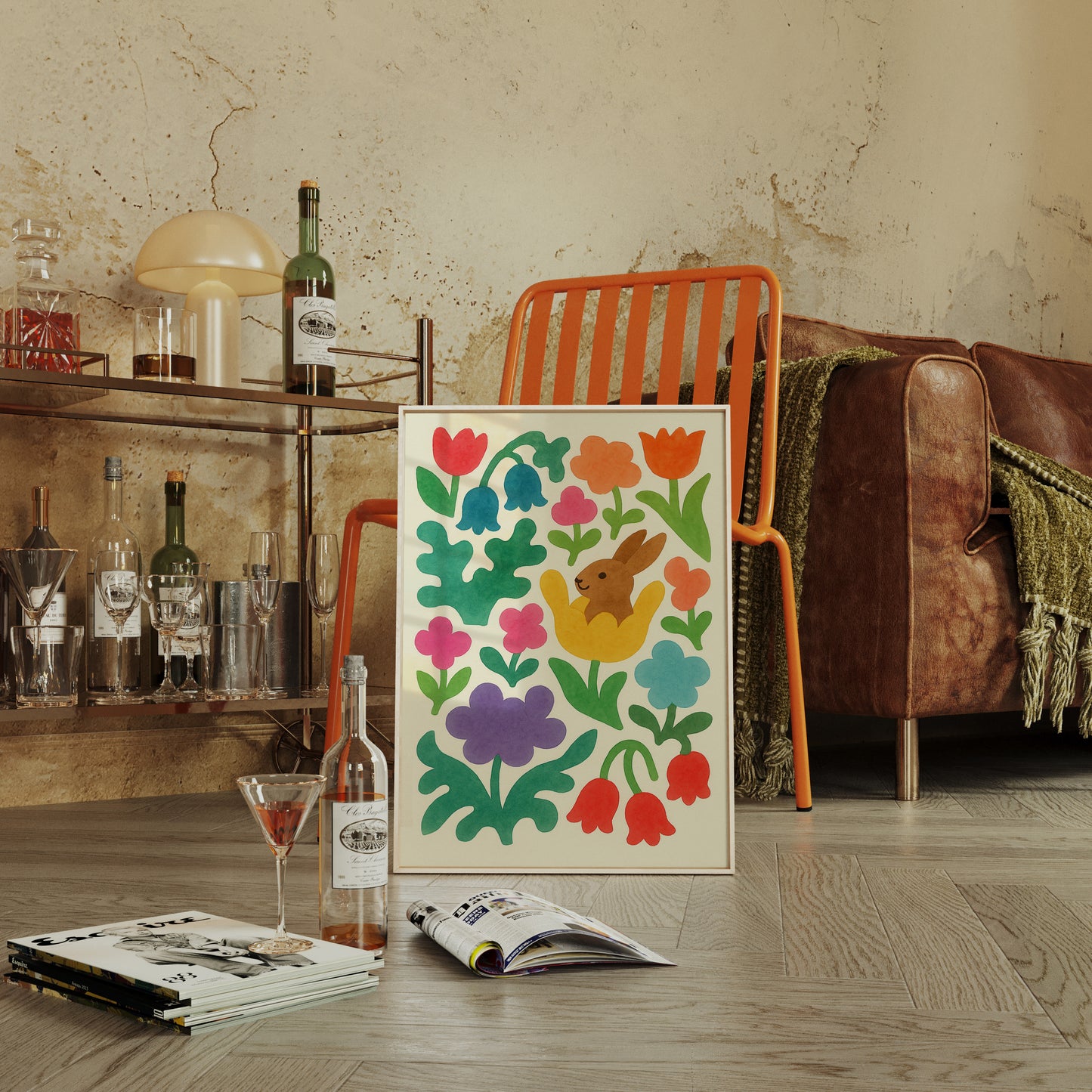 Bunny in the Bloom Garden