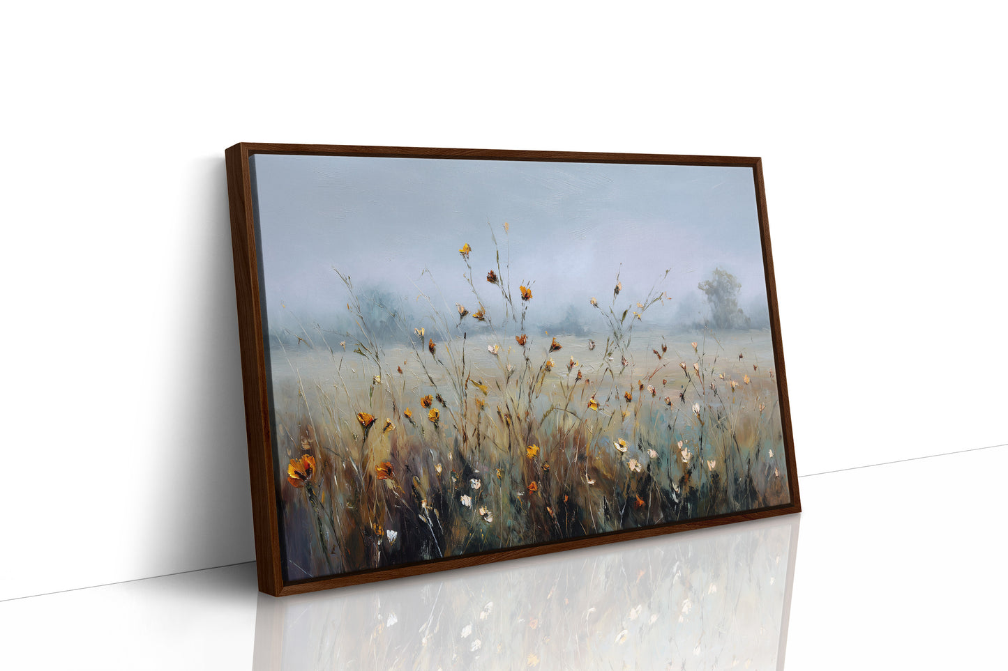 Wildflowers in the Morning Mist