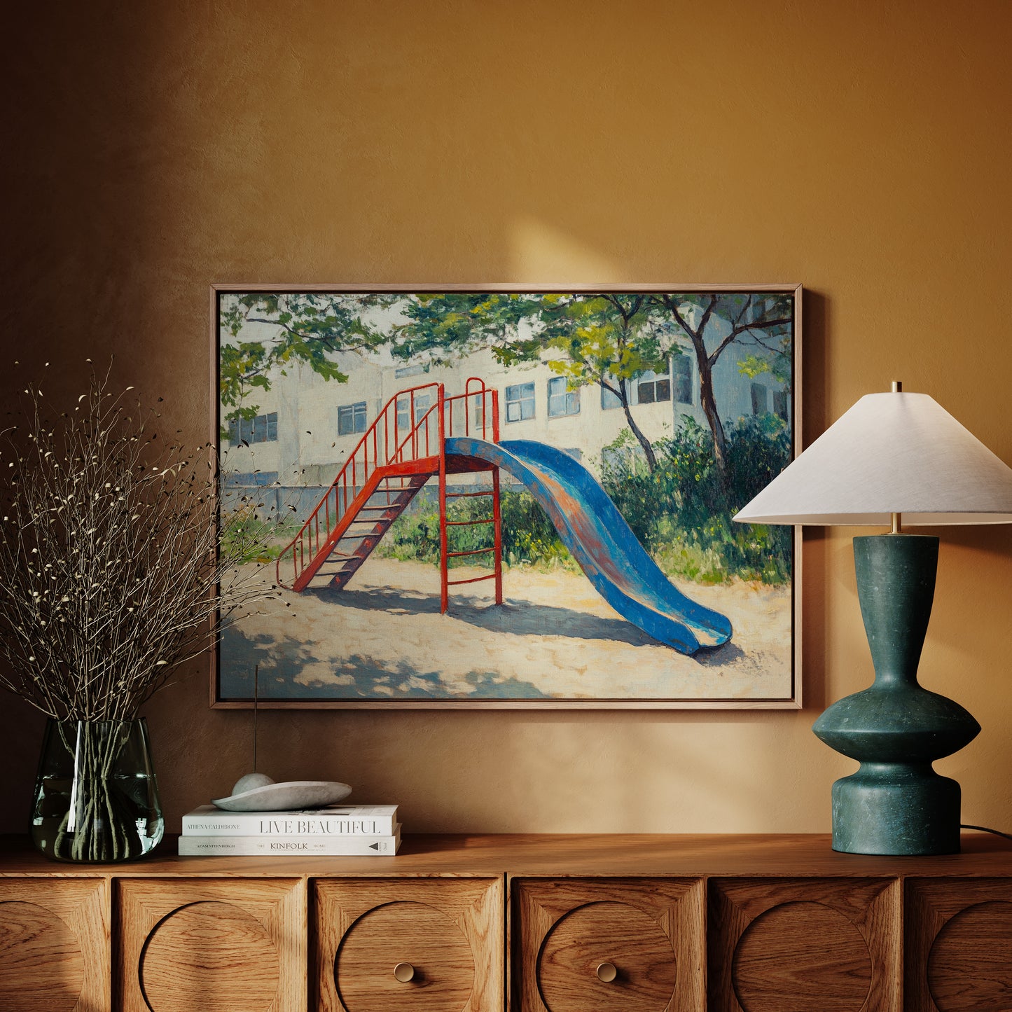 Summer Memories On Metal Slides