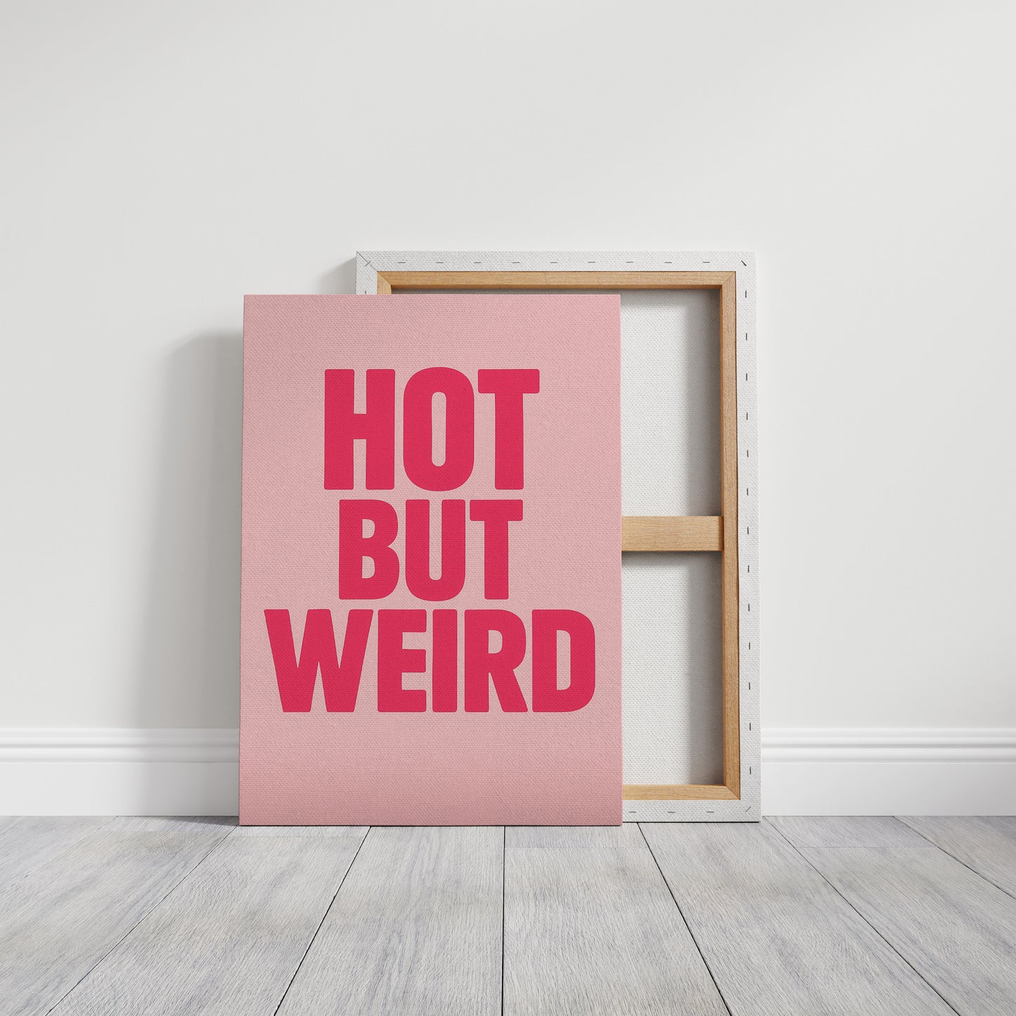Hot But Weird Bold Pink Wall Art