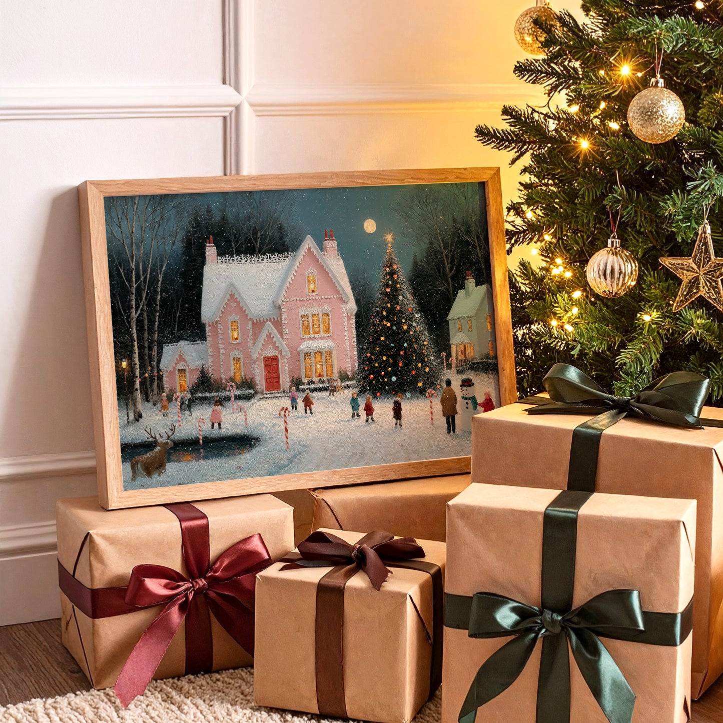 Pink Victorian Hosts Moonlit Skating Party