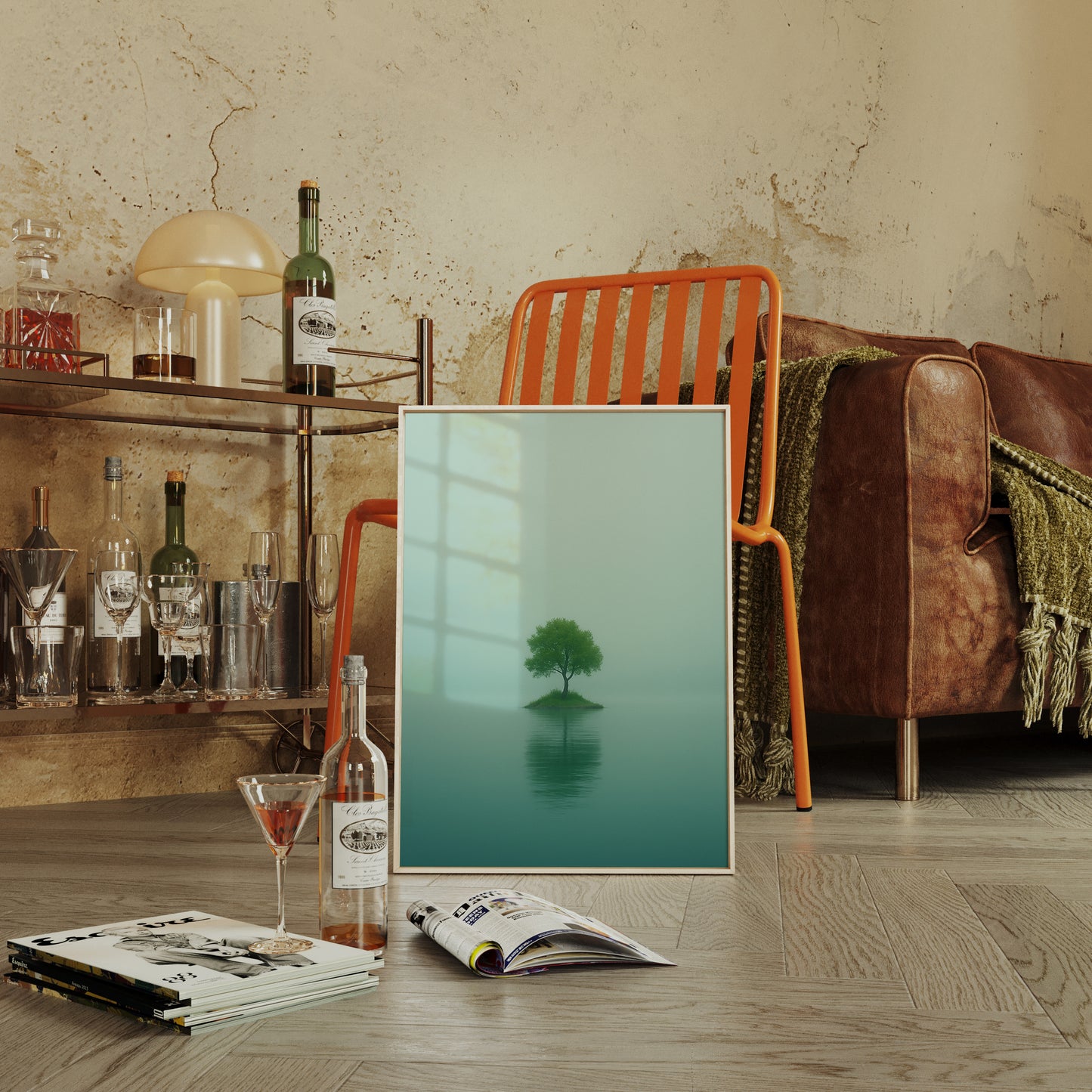 Solitary Tree in Mist