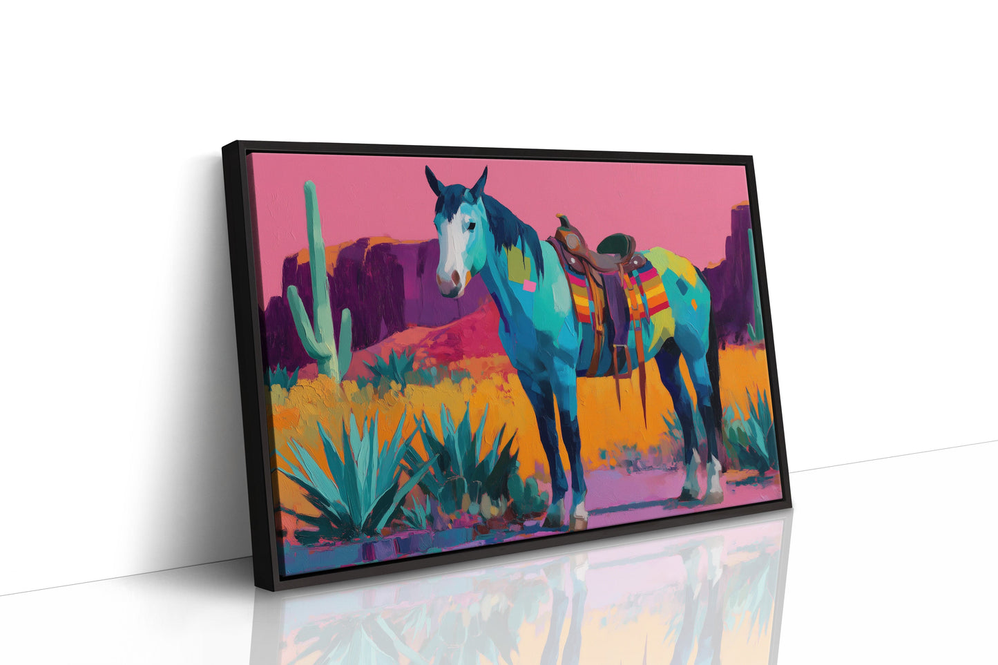 Turquoise Stallion Meets Desert Dawn