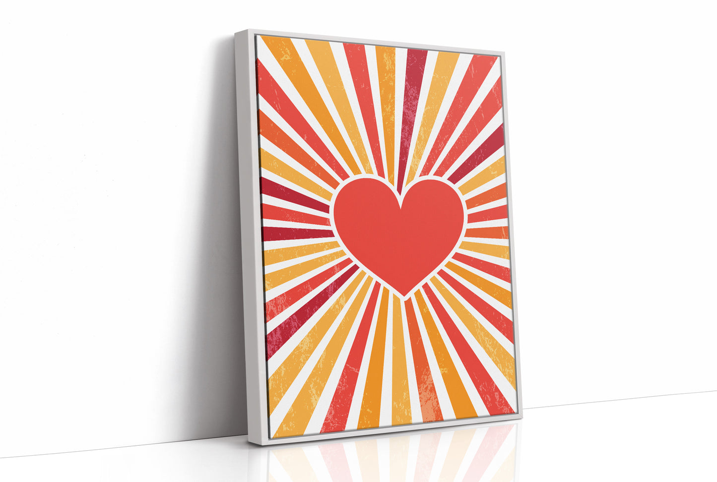 Radiant Heart's Retro Sunburst