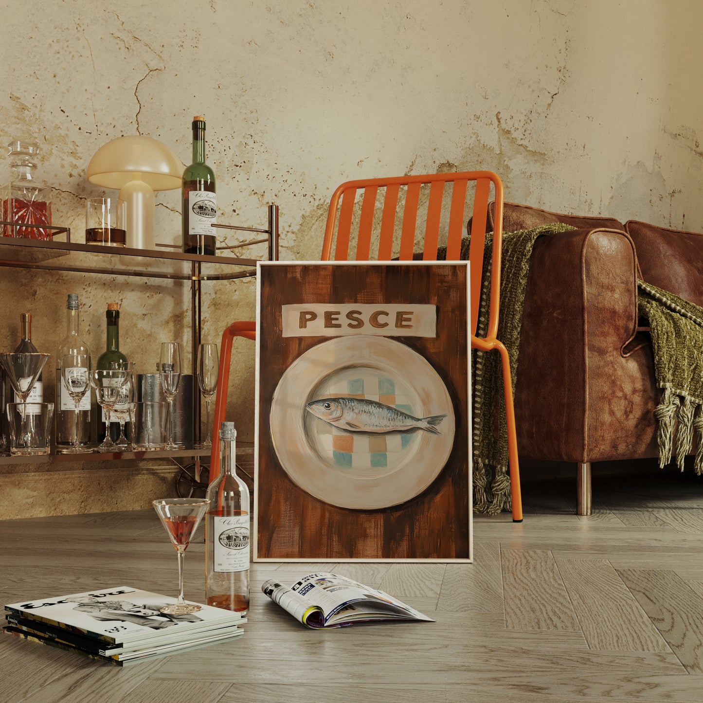 Pesce on a Checkered Plate