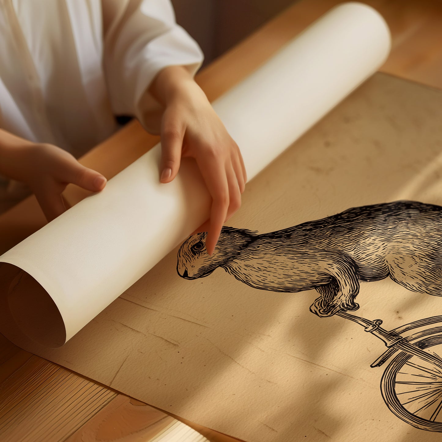 The Cycling Hare's Curious Journey
