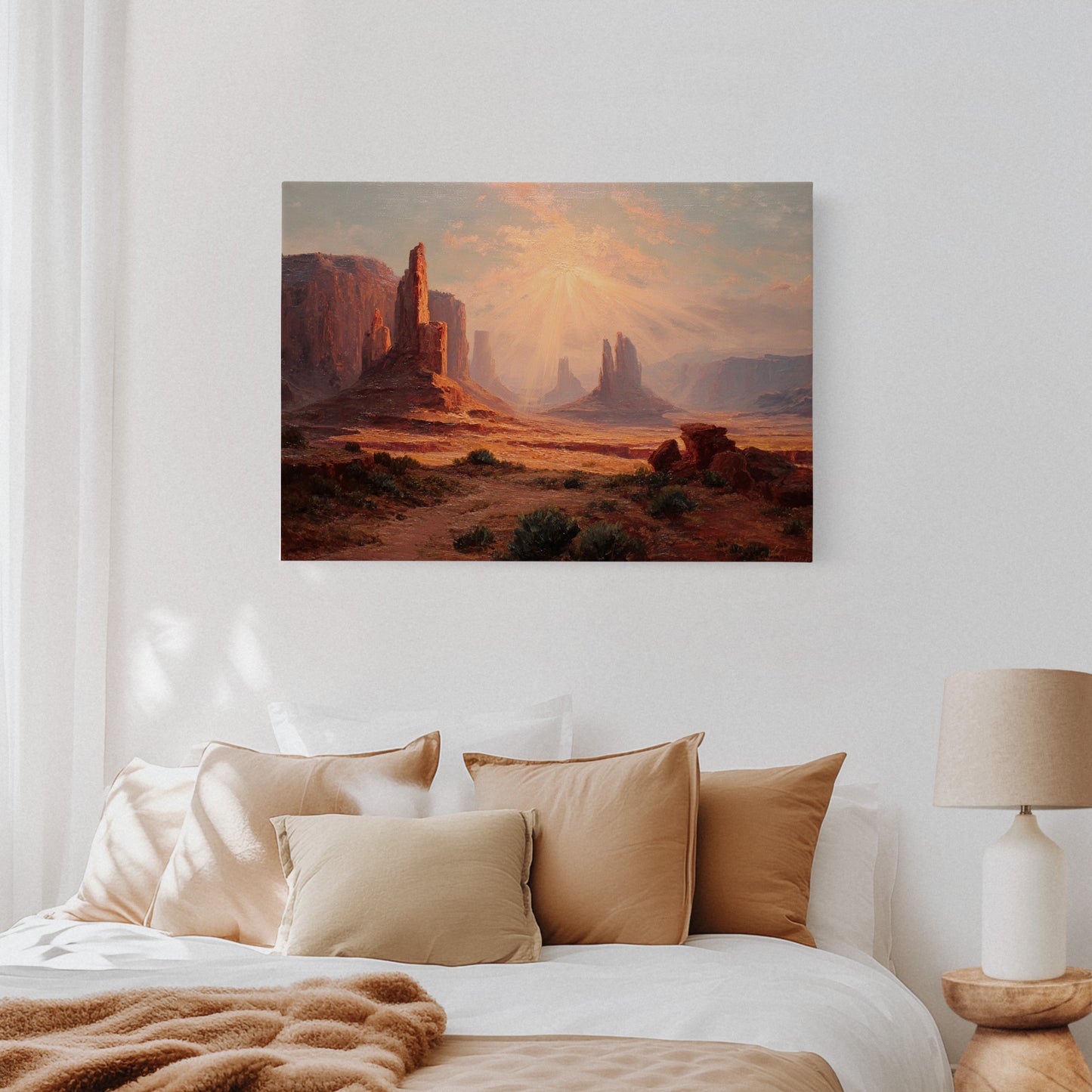 Sacred Light Bathes Ancient Towers