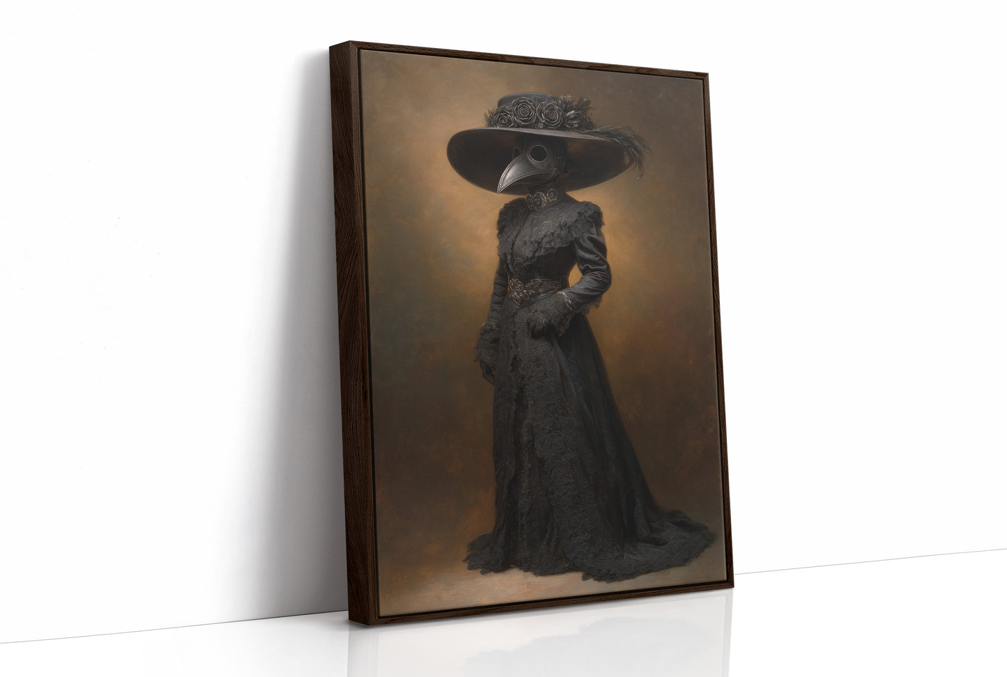 Plague Doctor's Victorian Silhouette