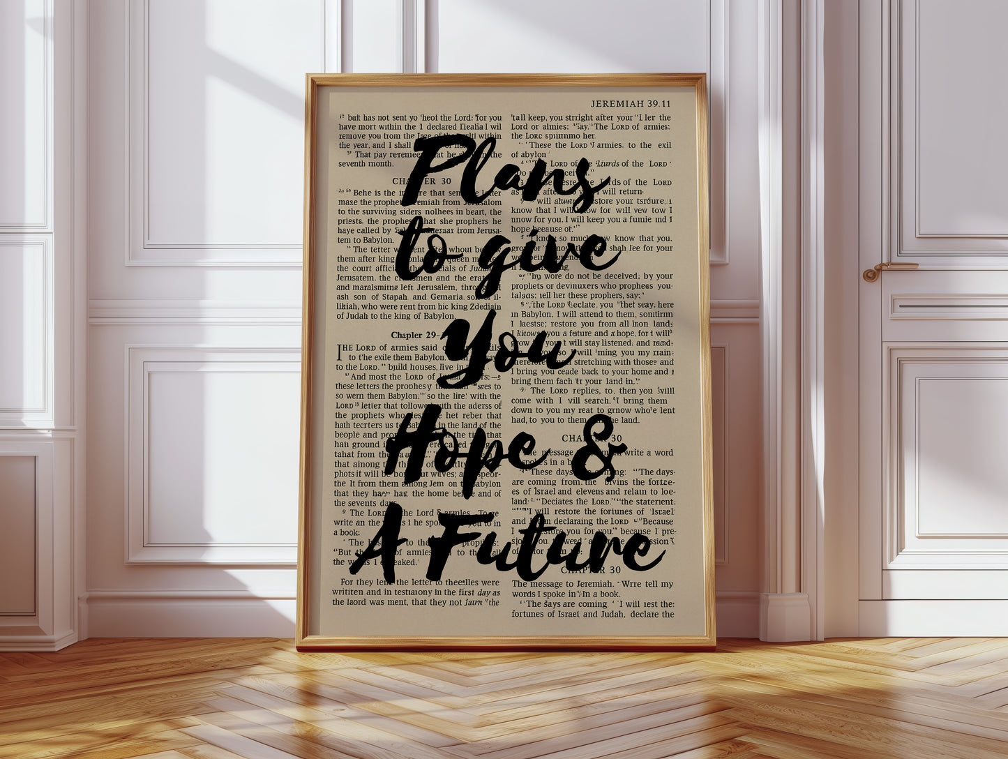Hope and a Future Scripture Overlay Print
