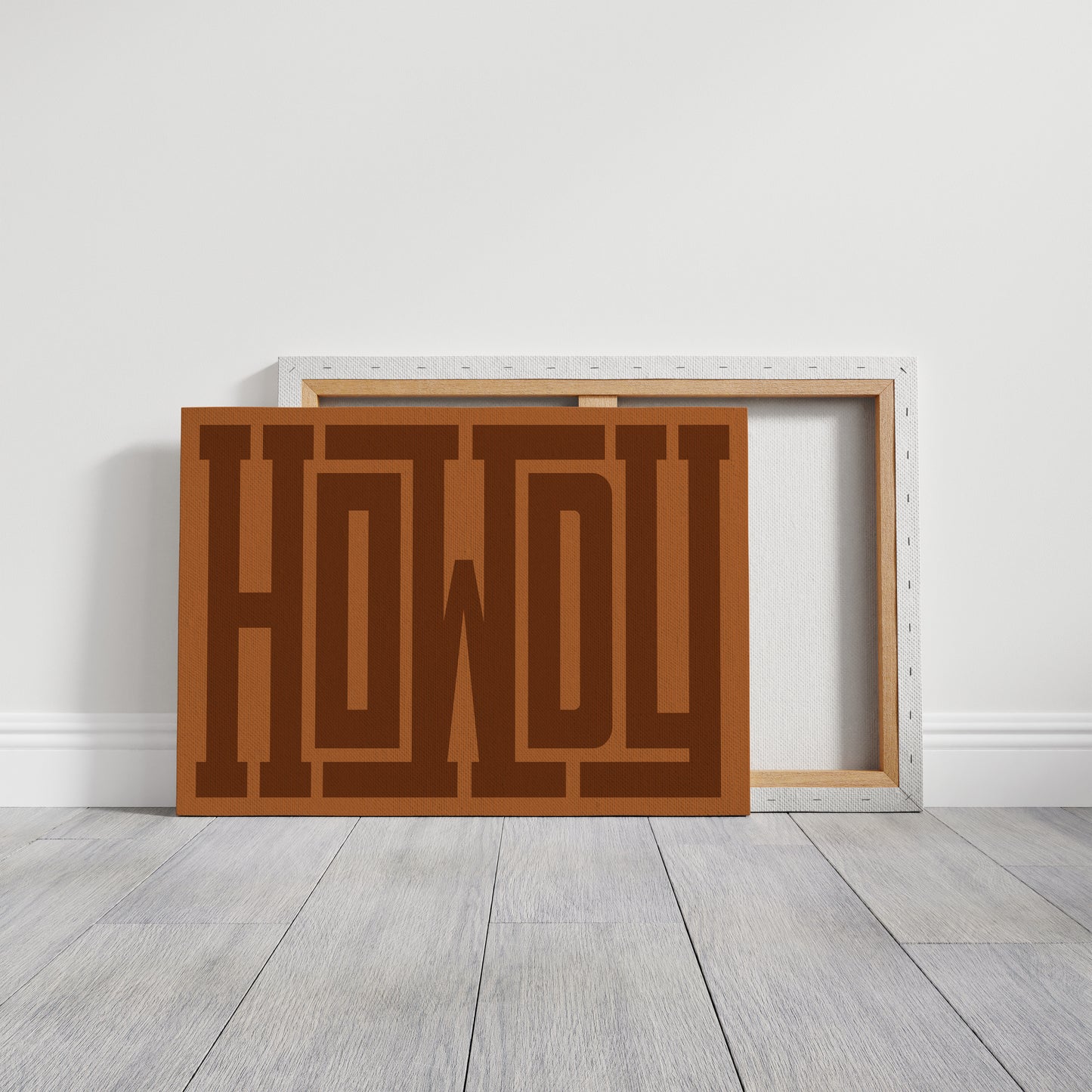 Howdy Rustic Maze Style Cowboy Art