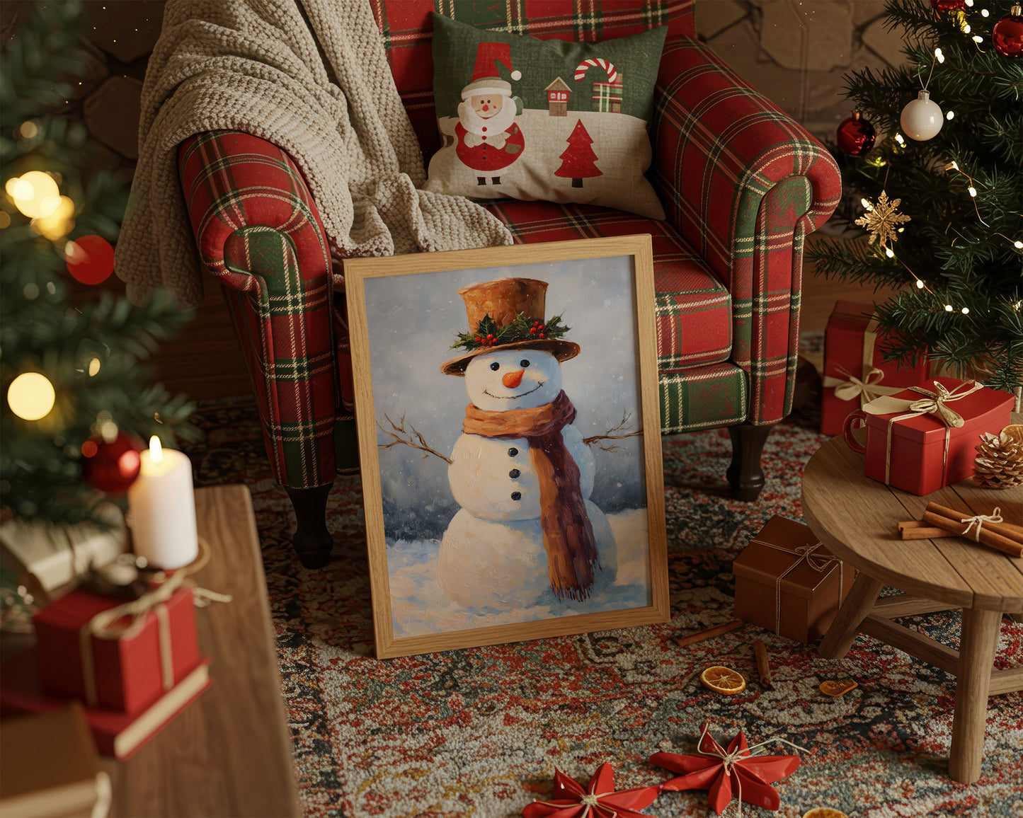 Frosty Wears His Holly Crown