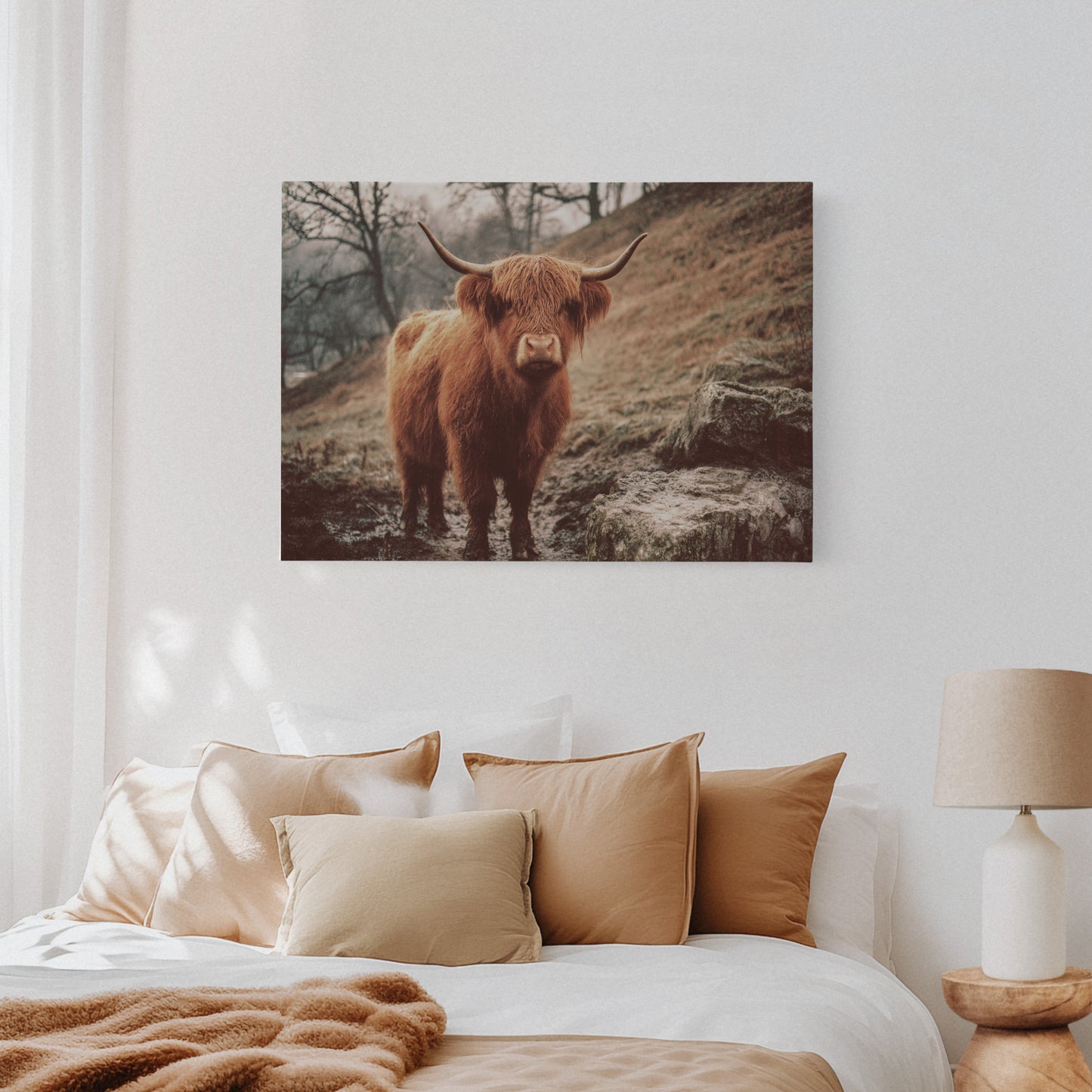 Highland Morning Mist And Stone