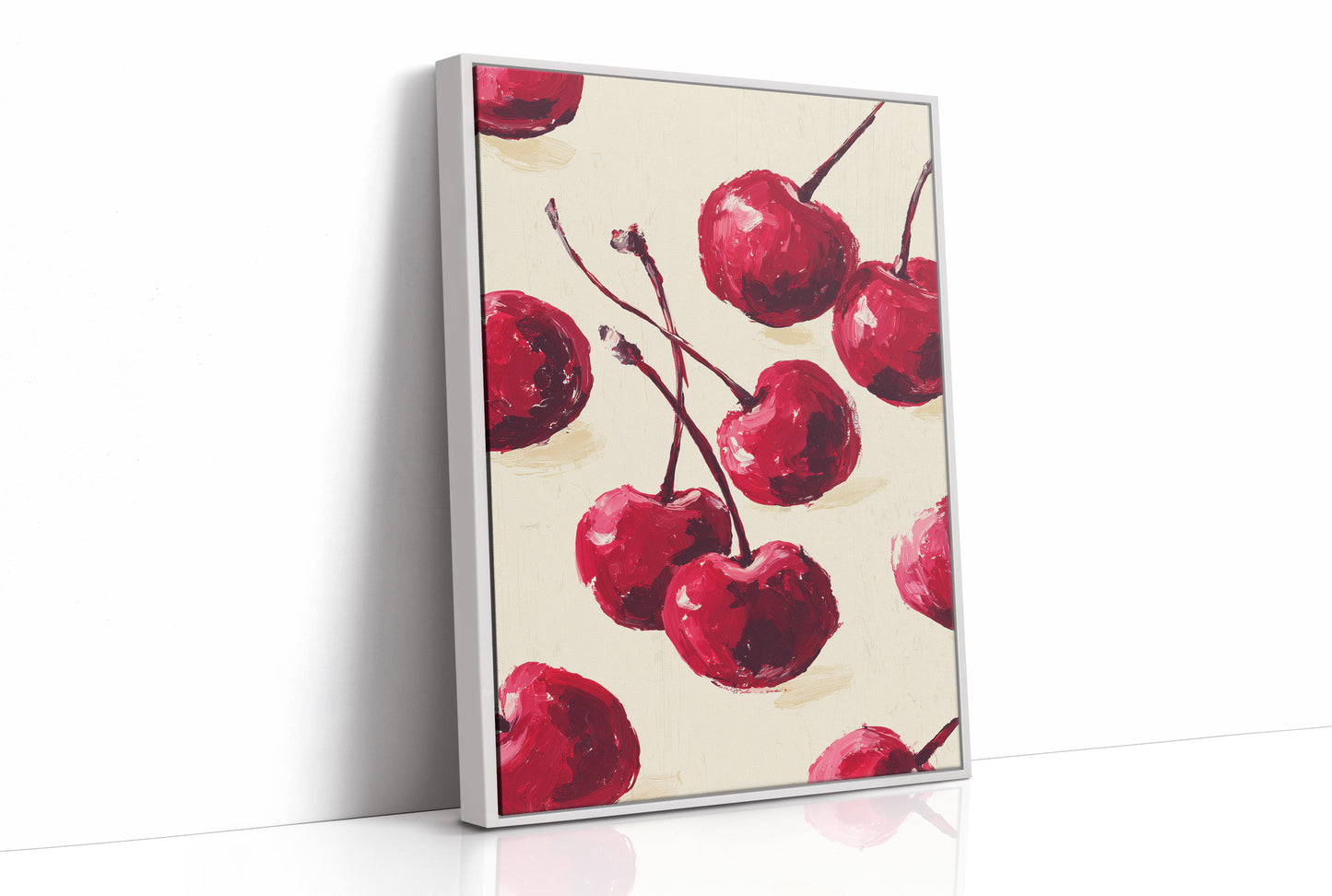 Crimson Harvest: Cherries in Bold Brushstrokes