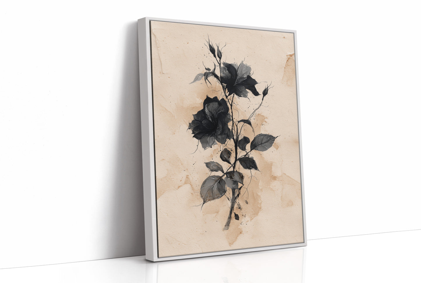 Dark Blooms Against Faded Time