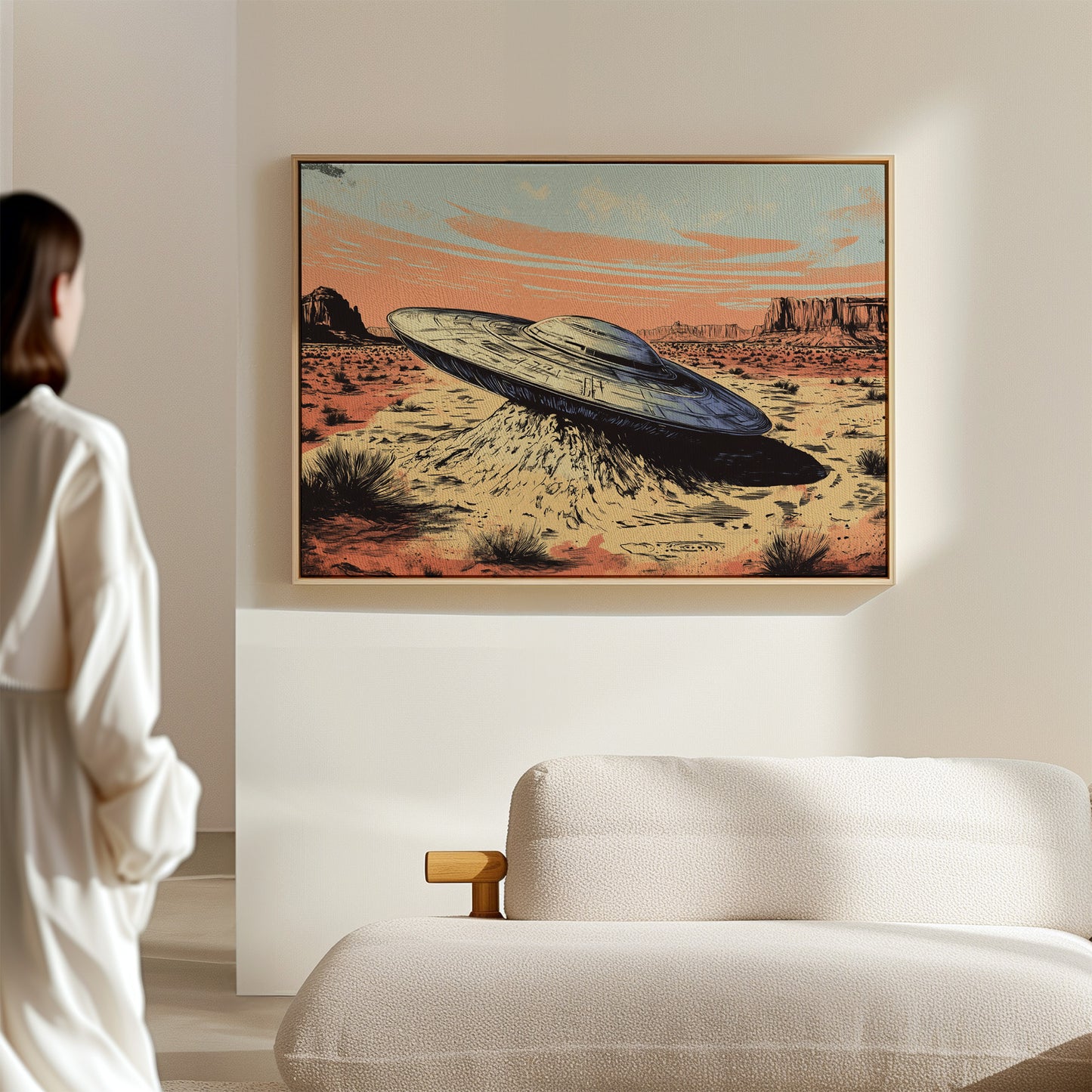 Gallery image 8 for Desert Landing: UFO Shadows and Distant Skies