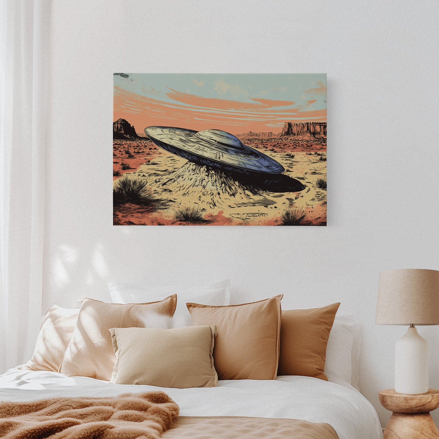 Gallery image 10 for Desert Landing: UFO Shadows and Distant Skies