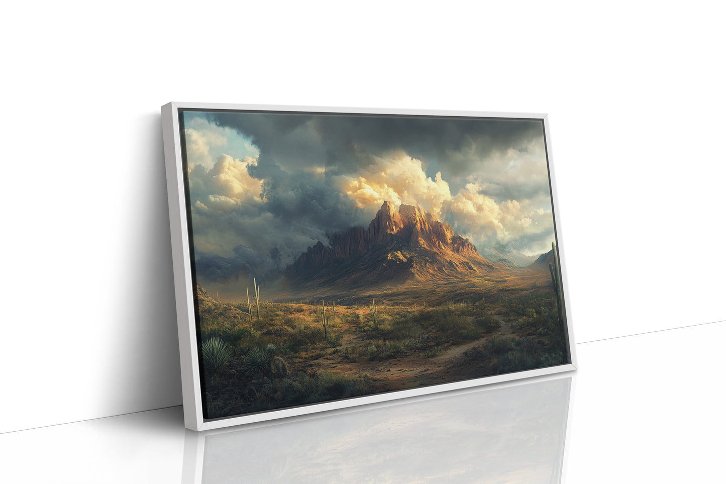 White Framed Canvas image 1