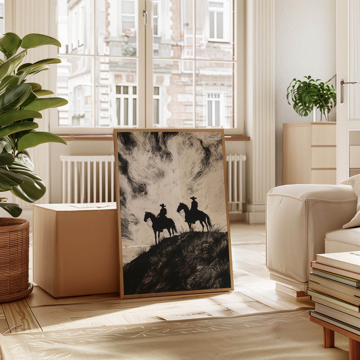 Gallery image 13 for Cowboy Ridge Silhouette Print – Western Horseback Wall Art