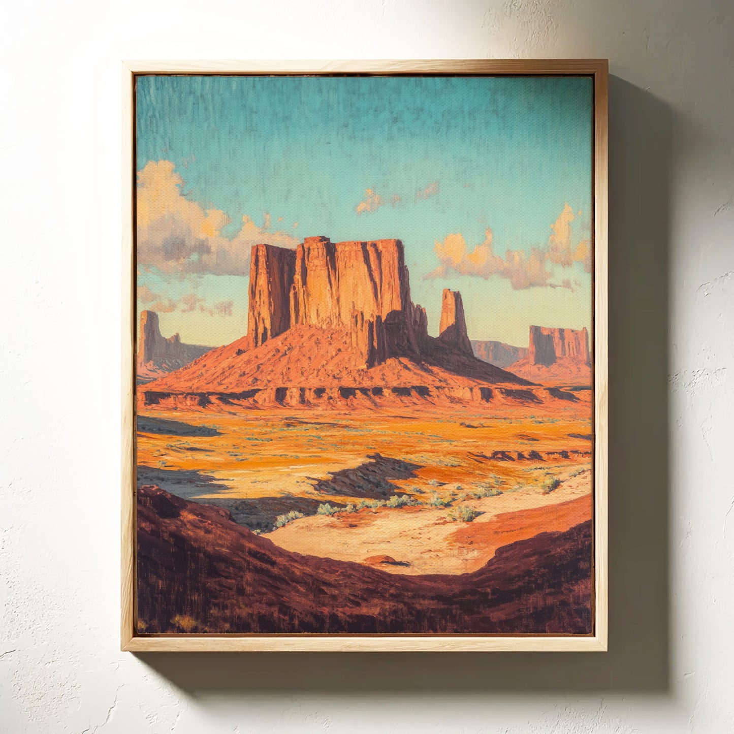 Gallery image 2 for Monument Valley Buttes Canvas – Western Desert Wall Art