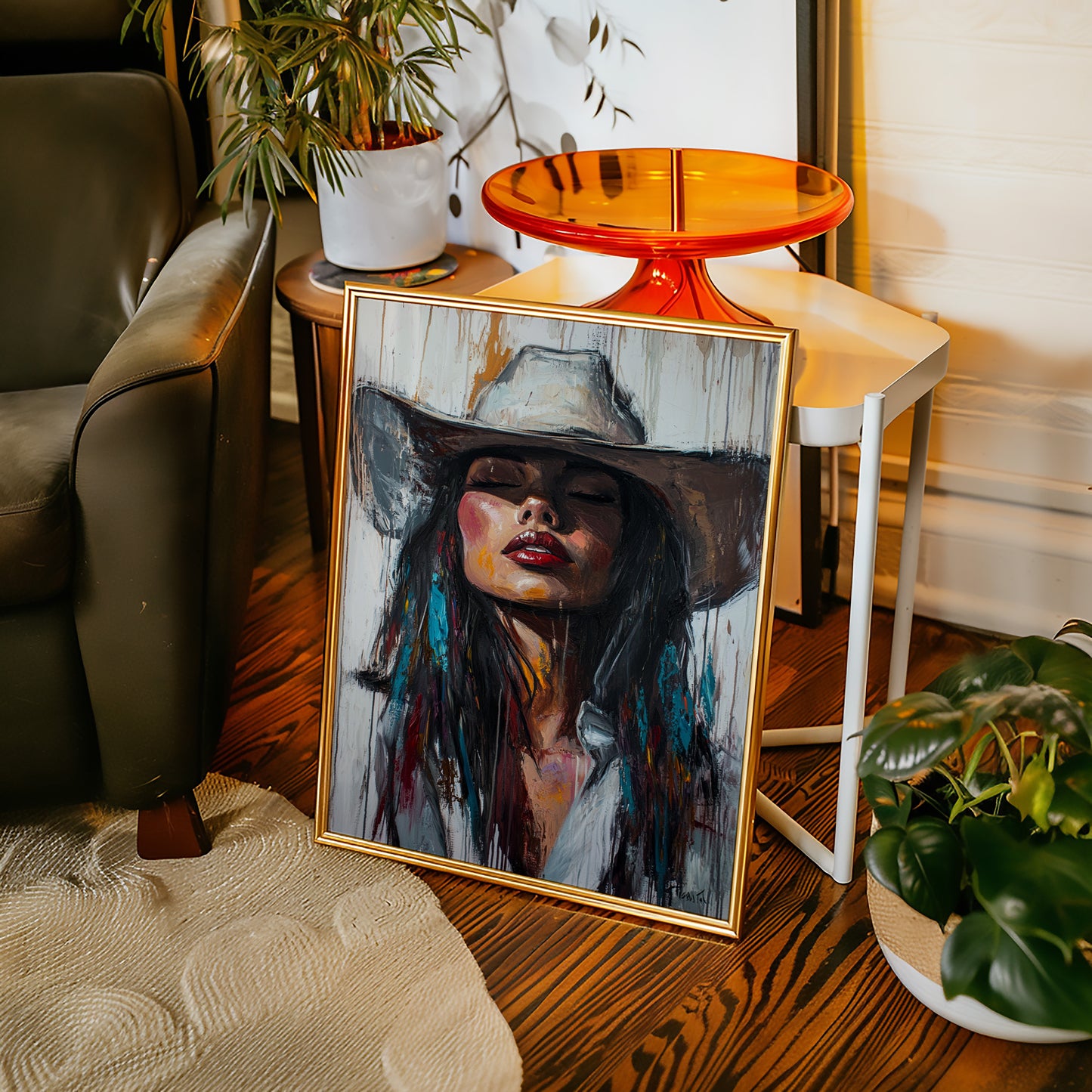 Gallery image 14 for Cowgirl Spirit Canvas – Western Woman Portrait Wall Art