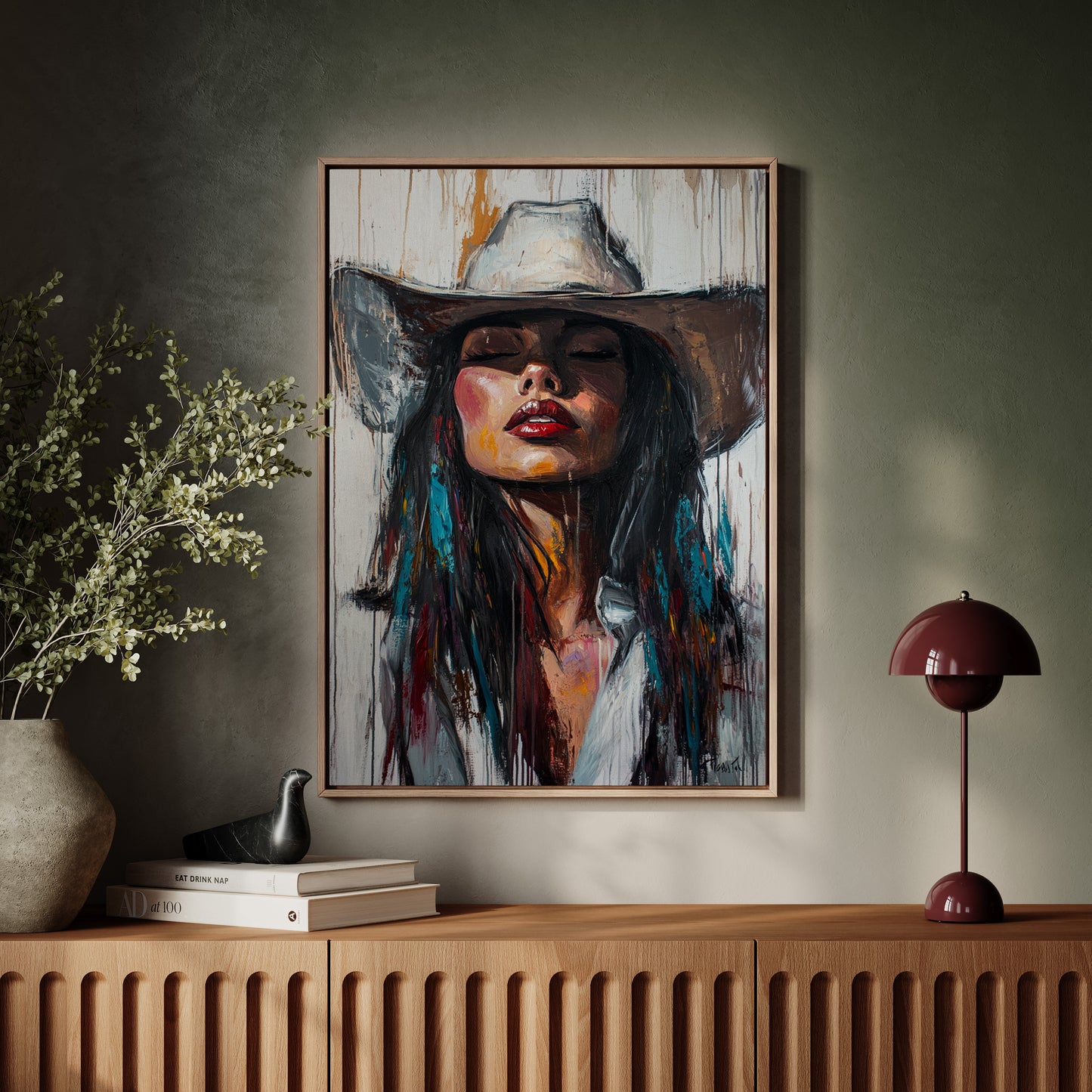 Gallery image 15 for Cowgirl Spirit Canvas – Western Woman Portrait Wall Art