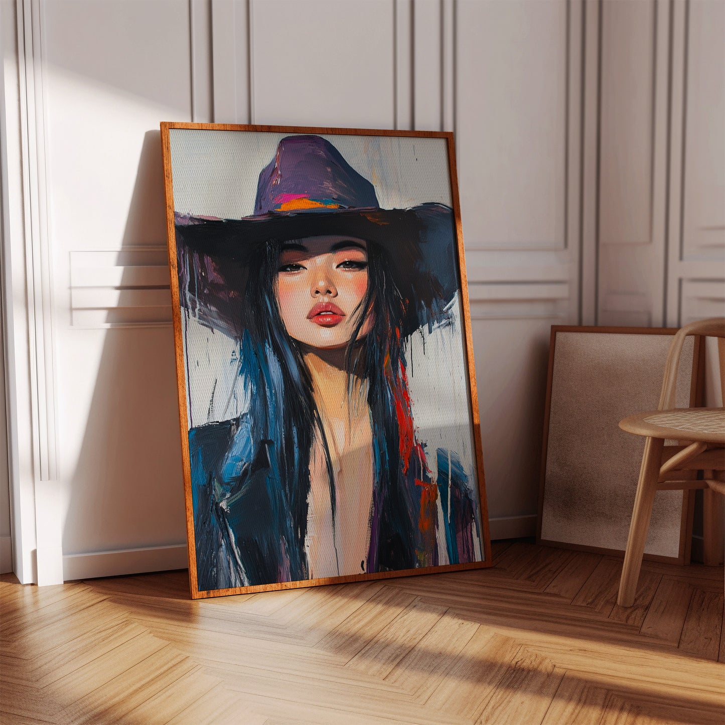 Gallery image 5 for Fierce Cowgirl Canvas – Western Woman Portrait Wall Art